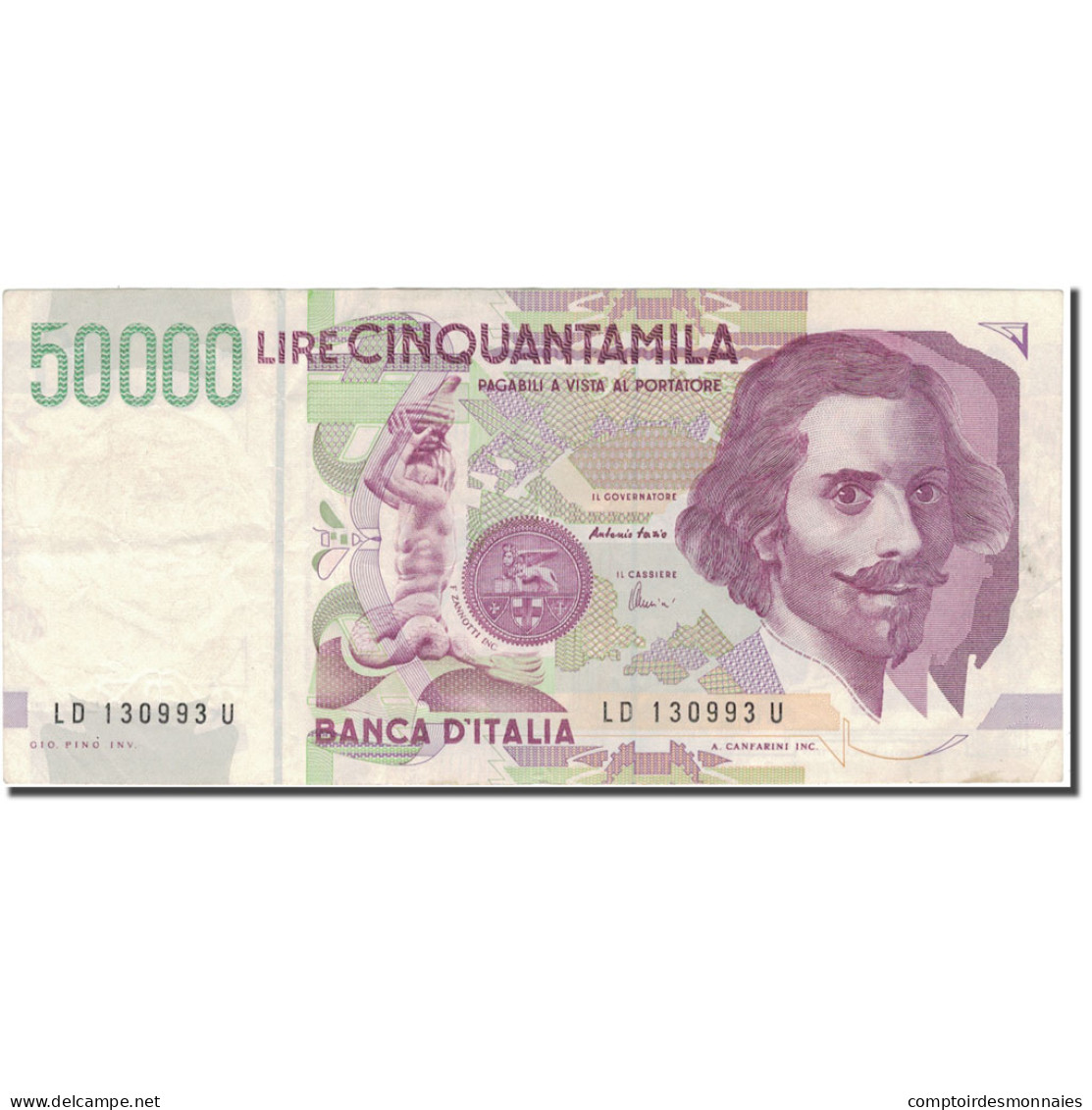 Billet, Italie, 50,000 Lire, 1997, 1997-05-06, KM:116c, TTB - 50.000 Lire