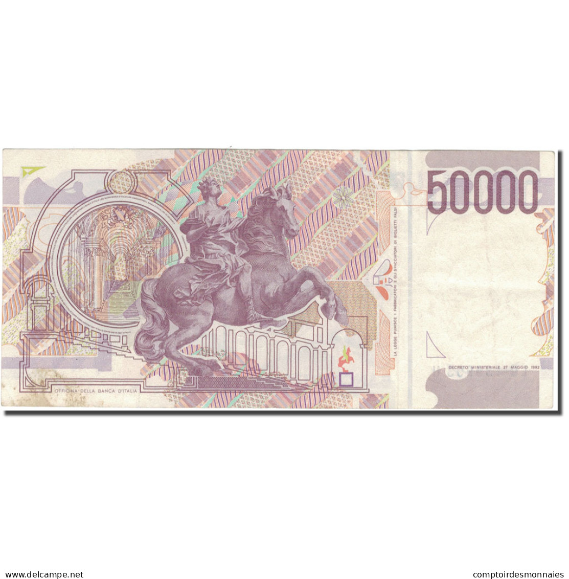 Billet, Italie, 50,000 Lire, 1997, 1997-05-06, KM:116c, TTB - 50000 Liras