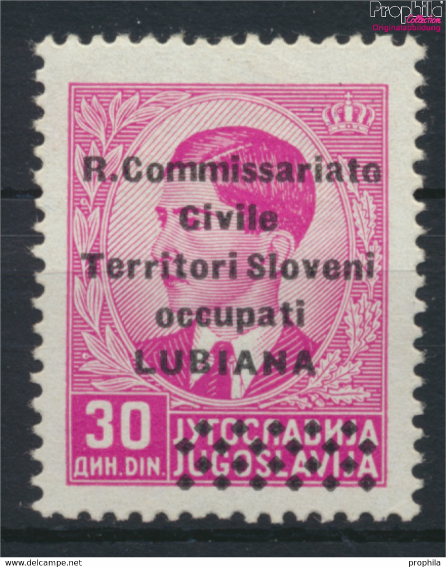 Italien - Besetzung Laibach 33 Postfrisch 1941 Aufdruckausgabe (9476020 - Other & Unclassified