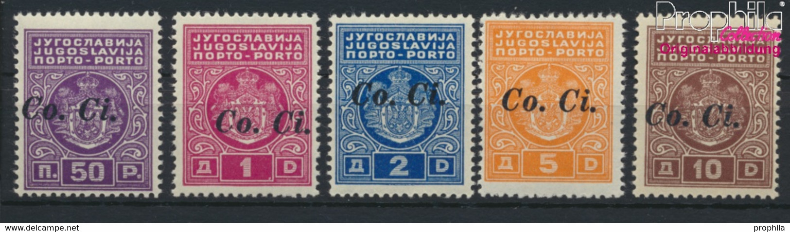Italien - Besetzung Laibach P1-P5 (kompl.Ausg.) Postfrisch 1941 Portomarken (9476015 - Other & Unclassified