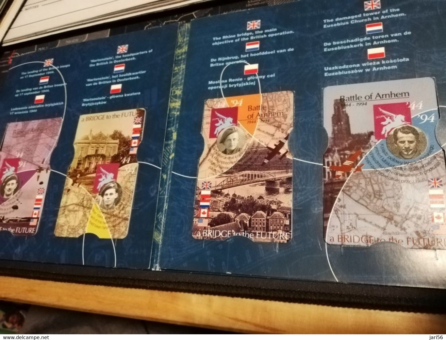 NETHERLANDS  ADVERTISING CHIPCARD Set 4CARDS IN CARNET BATTLE OF ARNHEM  4X HFL 2,5   MINT    ** 4157** - Privadas