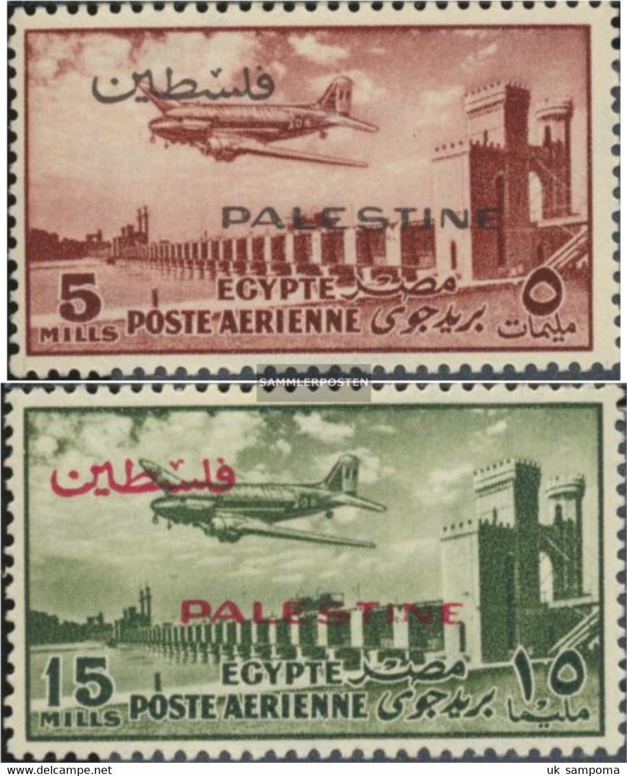Egypt - Cast. Palestine 88-89 (complete Issue) Unmounted Mint / Never Hinged 1955 Airmail - Otros & Sin Clasificación