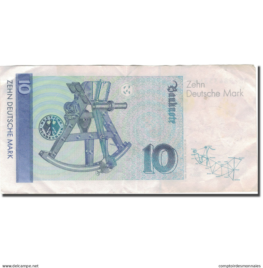 Billet, République Fédérale Allemande, 10 Deutsche Mark, 1989, 1989-01-02 - 10 Deutsche Mark