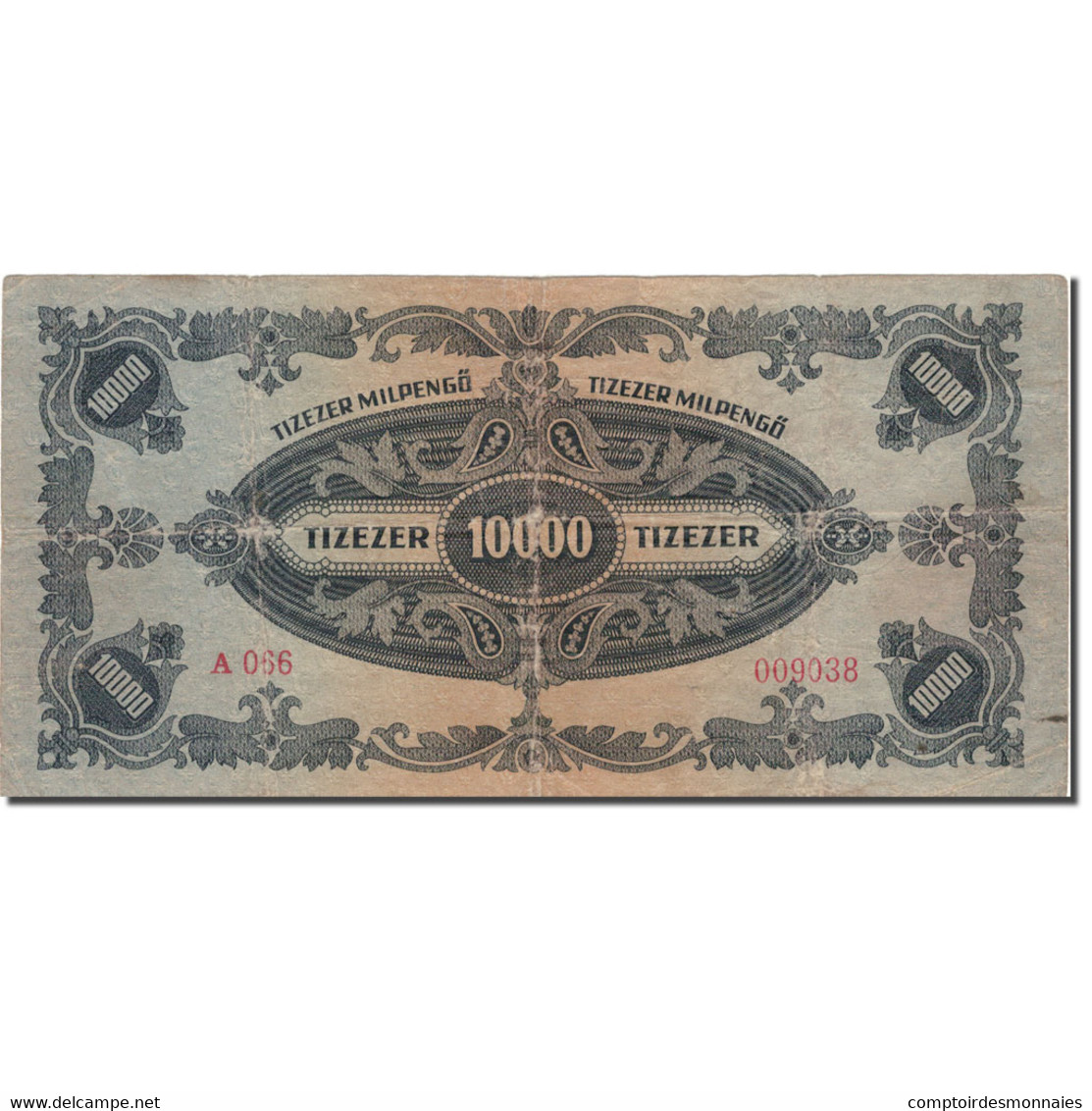 Billet, Hongrie, 10,000 Milpengö, 1946, 1946-04-29, KM:126, TB+ - Hongrie