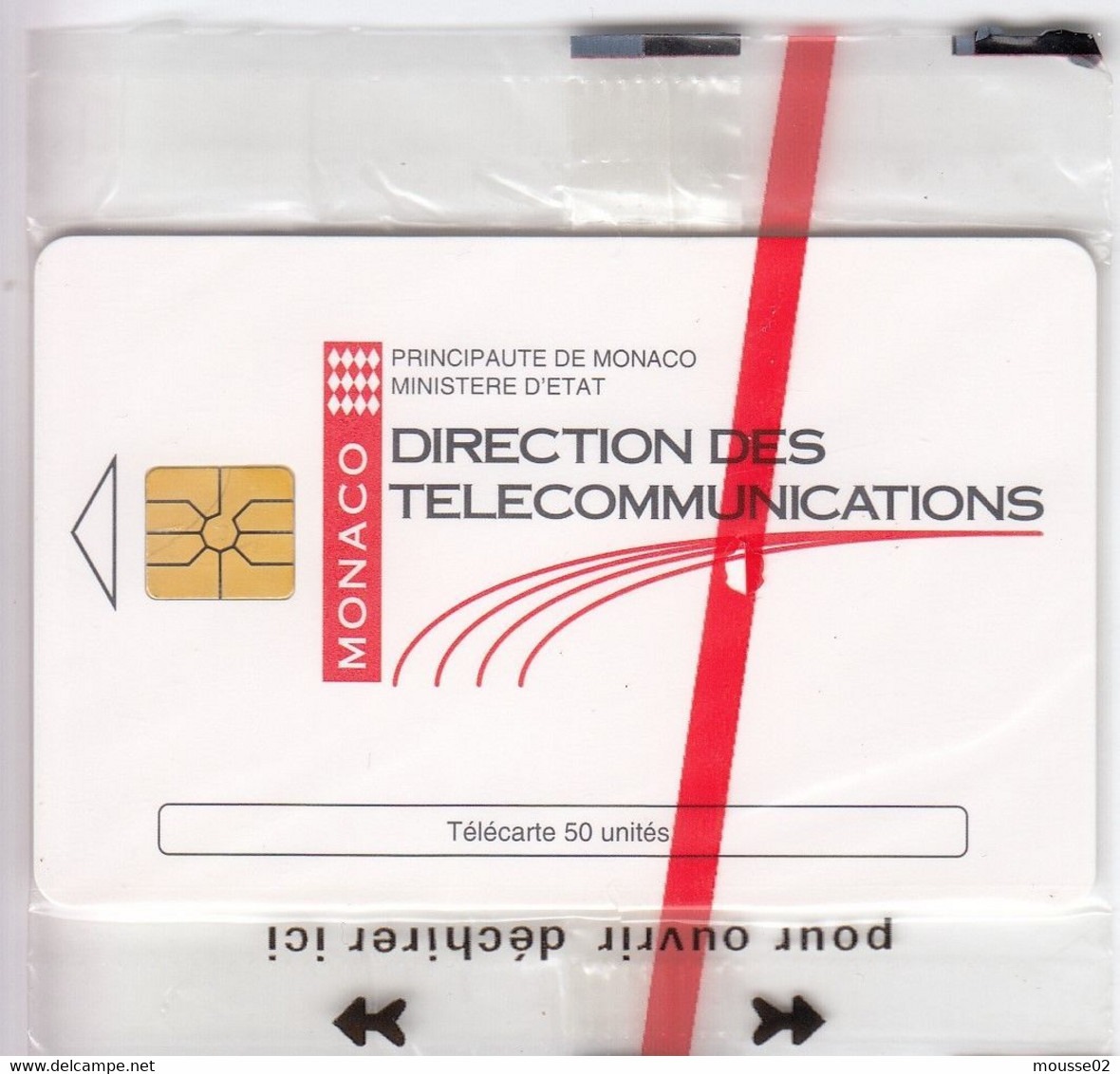 Télécarte  MONACO 50 U  DIRECTION DE LA COMMUNICATION    NEUVE SOUS BLISTER - Monaco