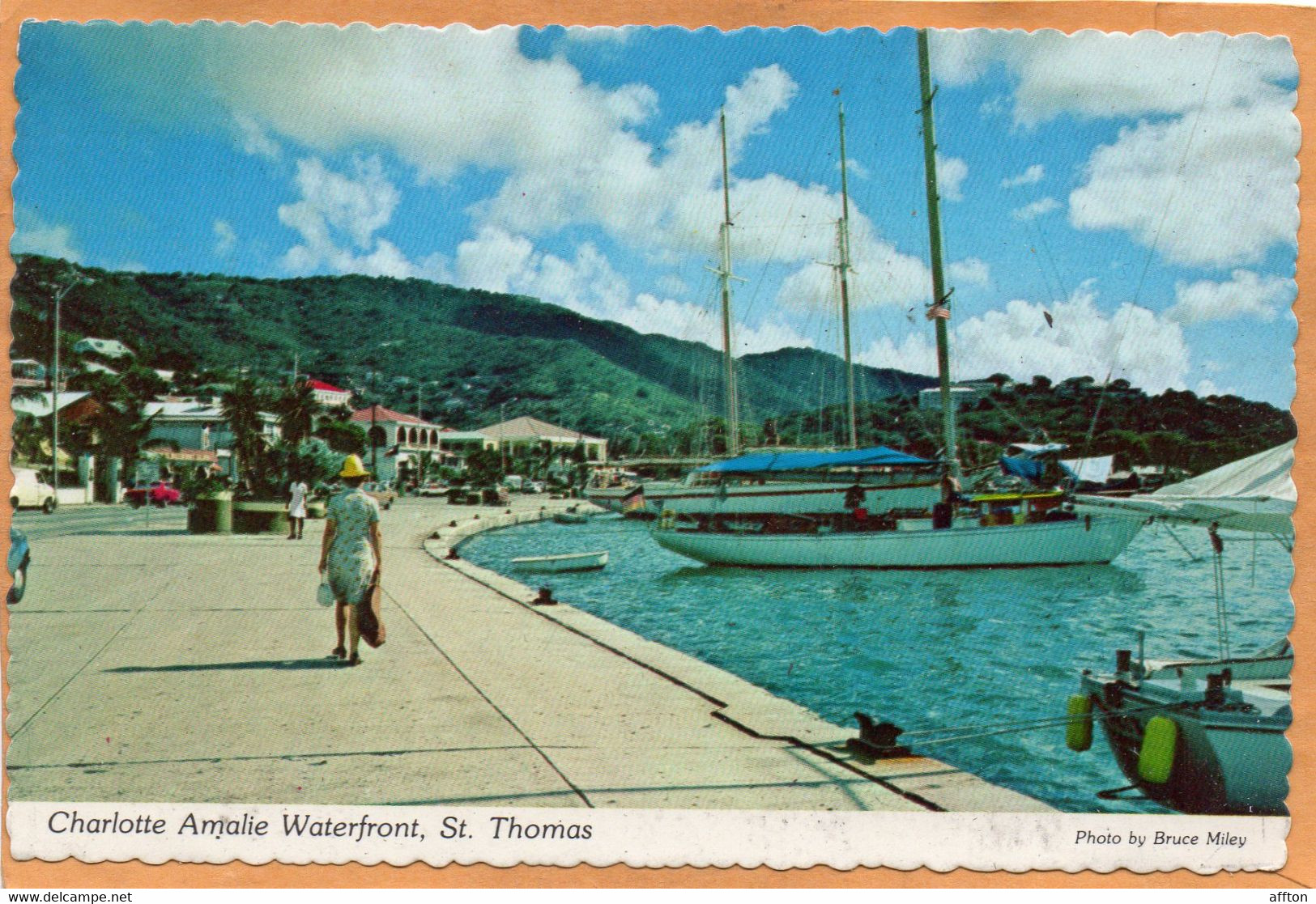 Charlotte Amalie St Thomas U.S. Virgin Islands Old Postcard - Virgin Islands, US