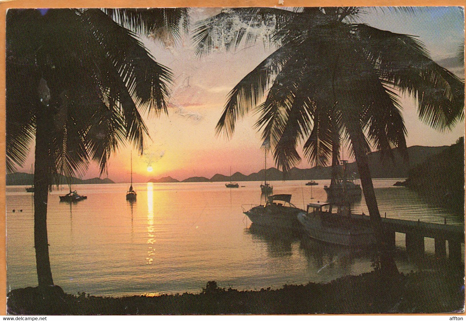 British Virgin Islands Old Postcard Mailed - Virgin Islands, US