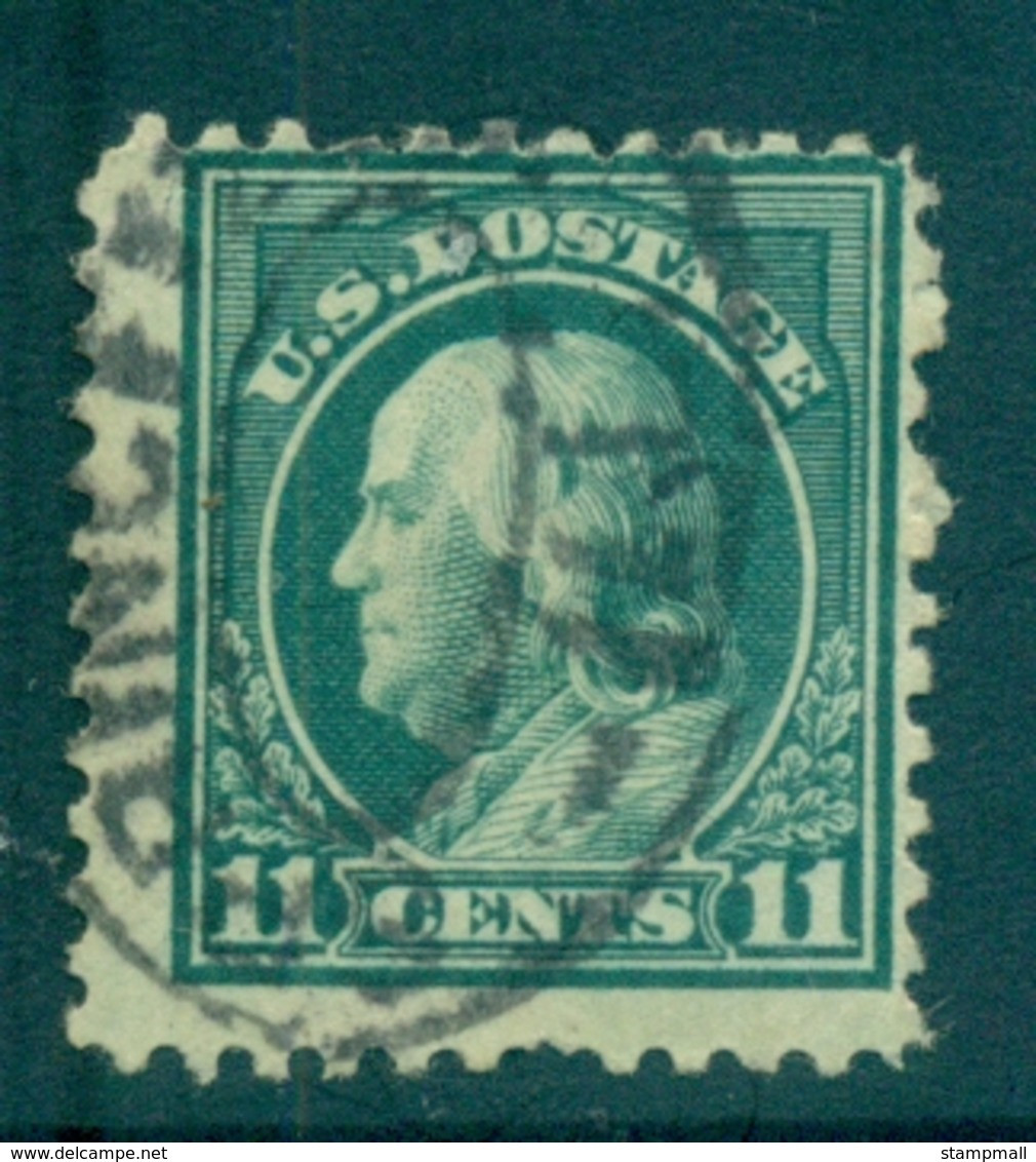 USA 1917-19 Sc#511 11c Light Green Franklin Perf 11 No Wmk FU Lot69229 - Autres & Non Classés