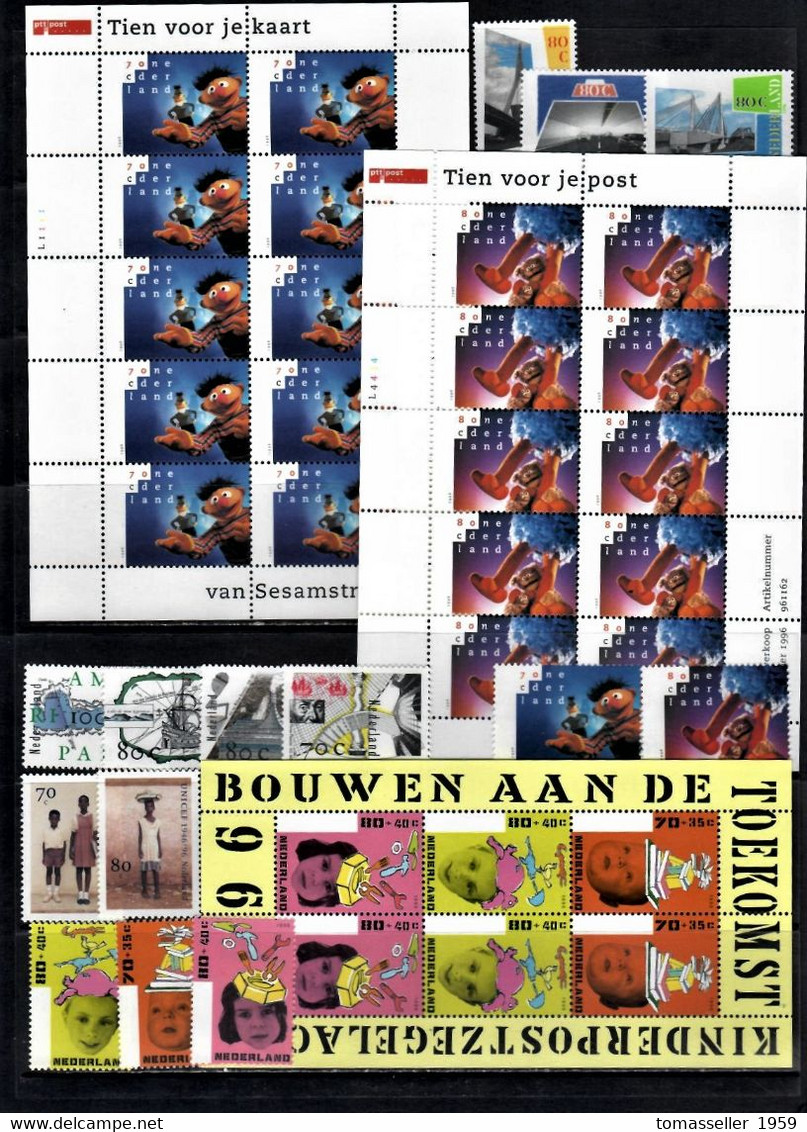 NETHERLAND 1996- 14 Issues (mini Sheets+booklerts) - Années Complètes
