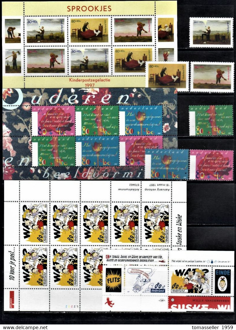 NETHERLAND 1997- 22 Issues (mini Sheets+booklerts) - Années Complètes