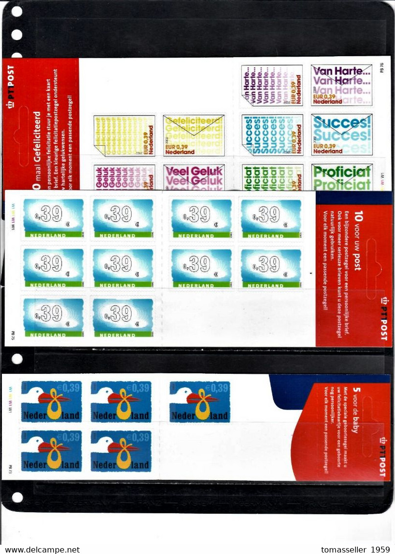 NETHERLAND 2002- 21 Issues (mini Sheets+booklerts) - Années Complètes