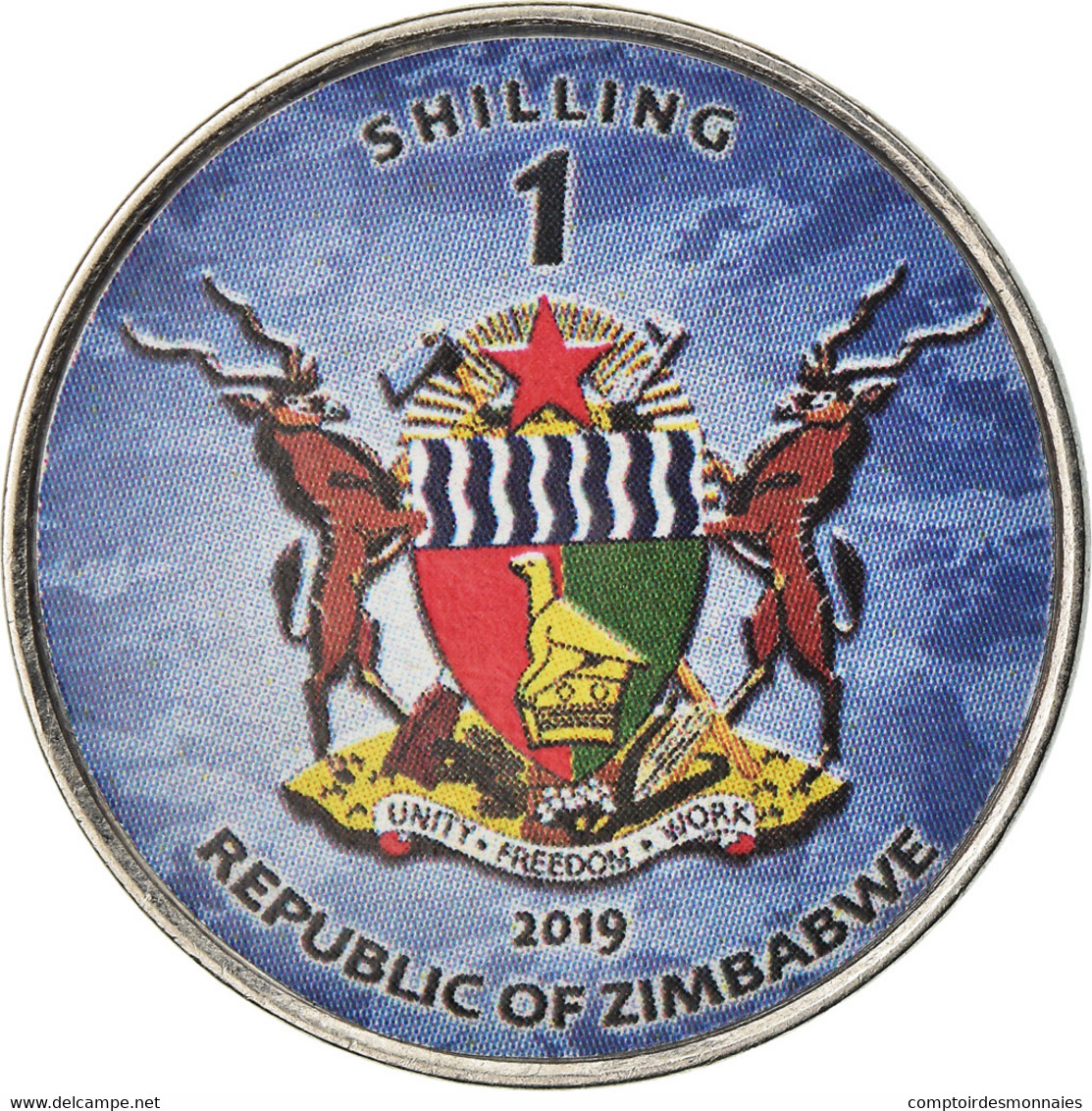 Monnaie, Zimbabwe, Shilling, 2019, Warship -  Porte-avions Sao Paulo, SPL - Simbabwe