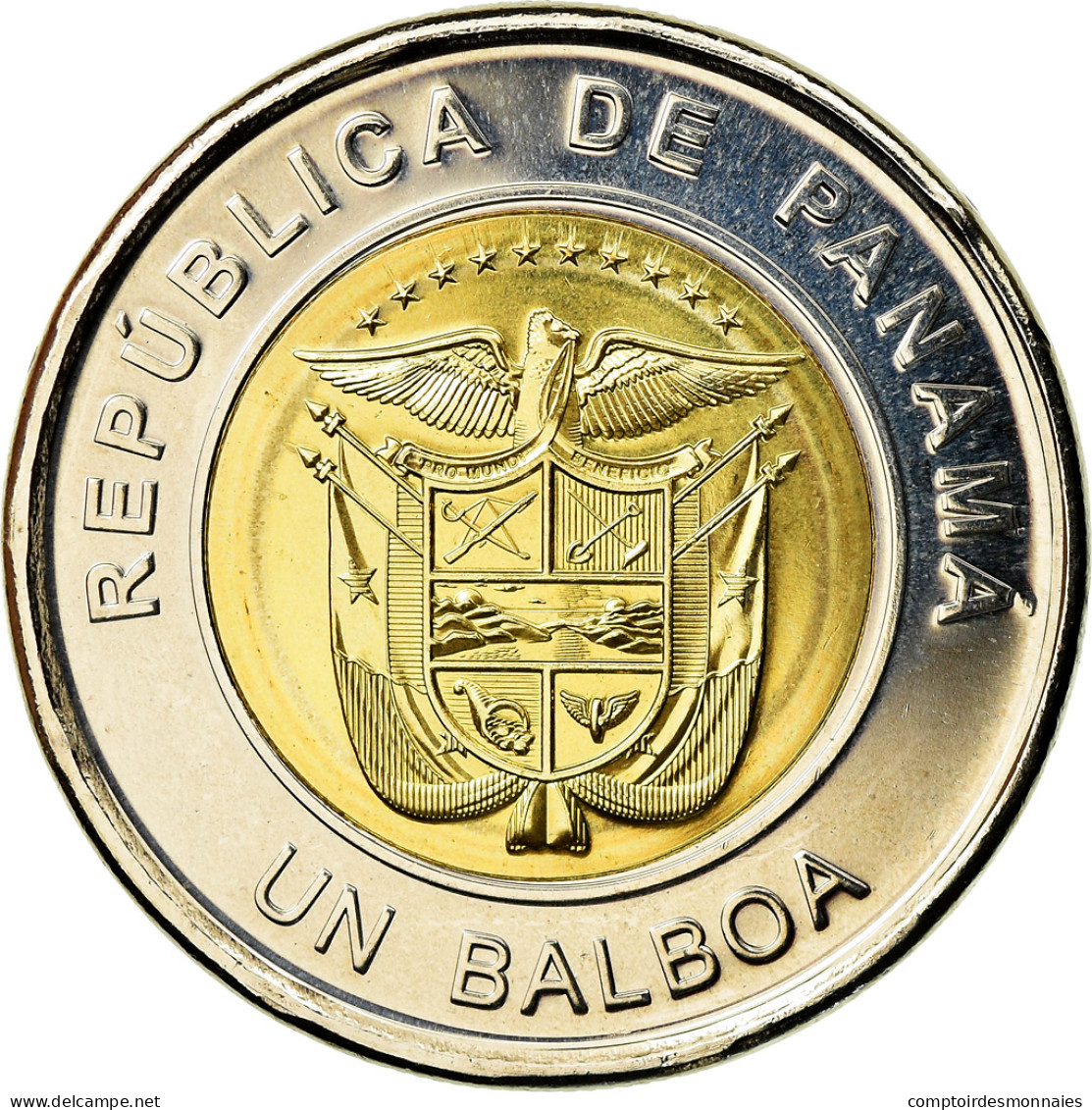 Monnaie, Panama, Eglise San Felipe Neri, Balboa, 2019, SPL, Bi-Metallic - Panama