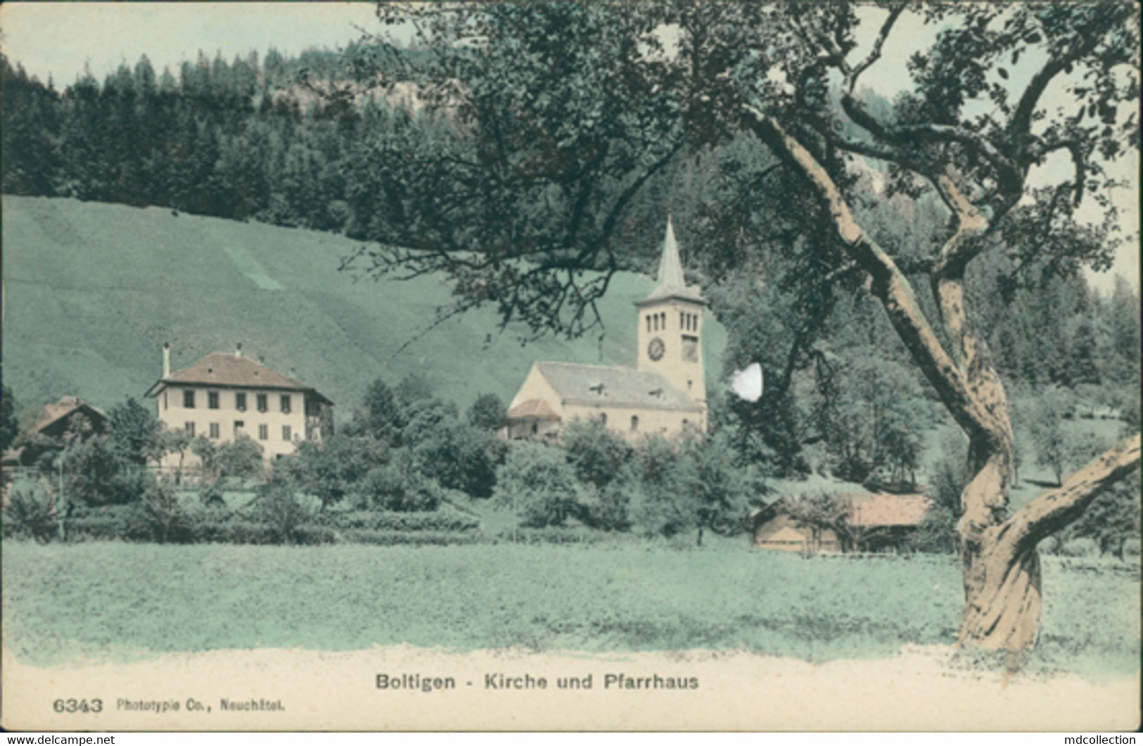 CH BOLTIGEN / Kirche Und Pfarrhaus  / BELLE CARTE COULEUR - Boltigen