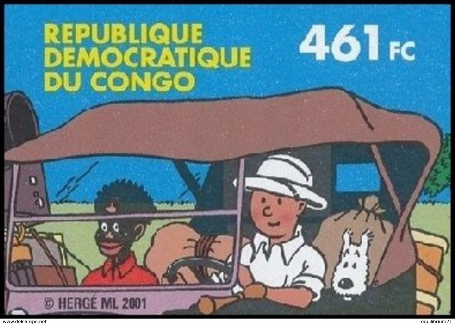 2093** ND / ONG (BL205A) - Tintin Au Congo / Kuifje In Congo - CONGO - Philabédés (comics)