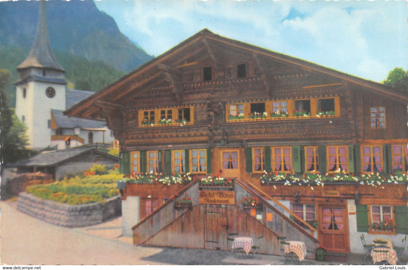 Hotel Bären Und Kirche Von Gsteig - Gsteig Bei Gstaad