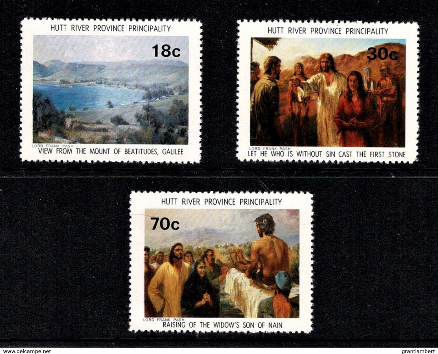 Hutt River Province 1976 Christmas Set Of 3 MNH - Cinderella