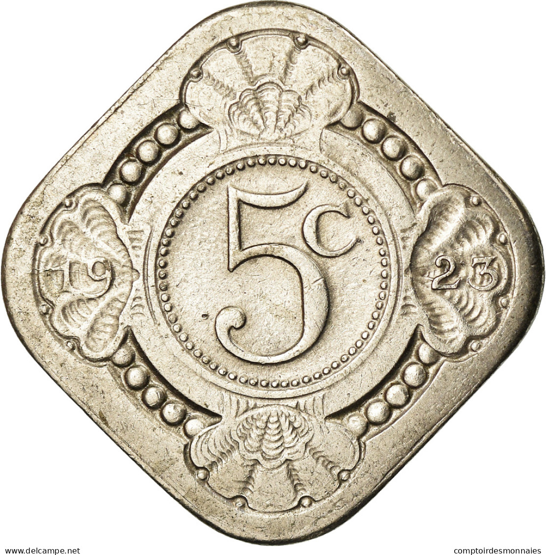 Monnaie, Pays-Bas, Wilhelmina I, 5 Cents, 1923, TTB, Copper-nickel, KM:153 - 5 Cent