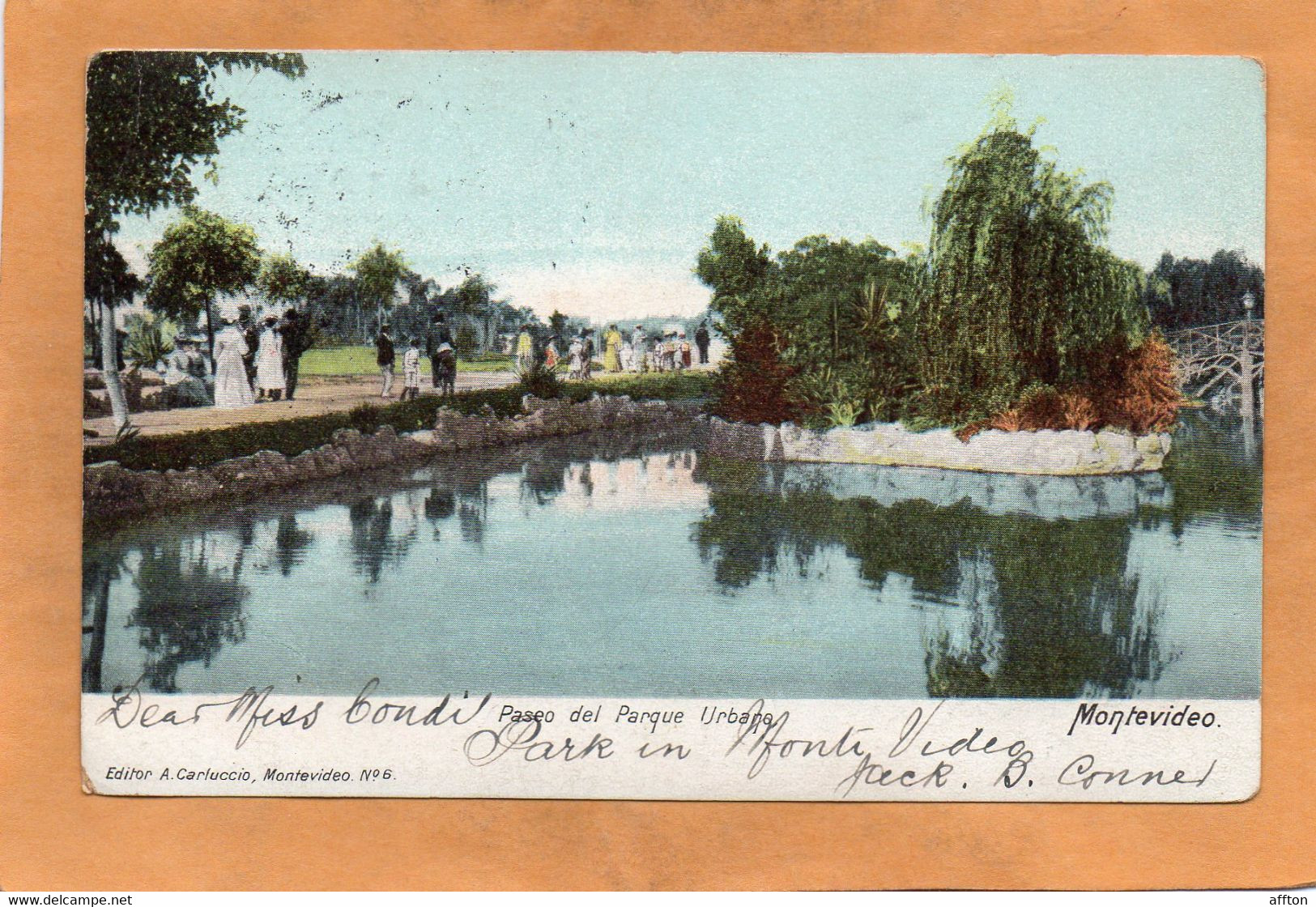 Montevideo Uruguay Old Postcard - Uruguay