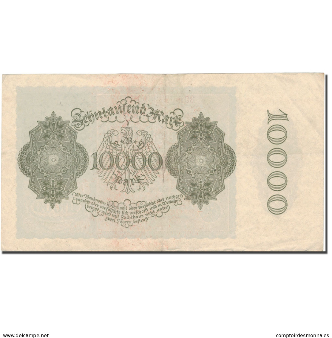 Billet, Allemagne, 10,000 Mark, 1922, KM:70, TTB+ - 10000 Mark