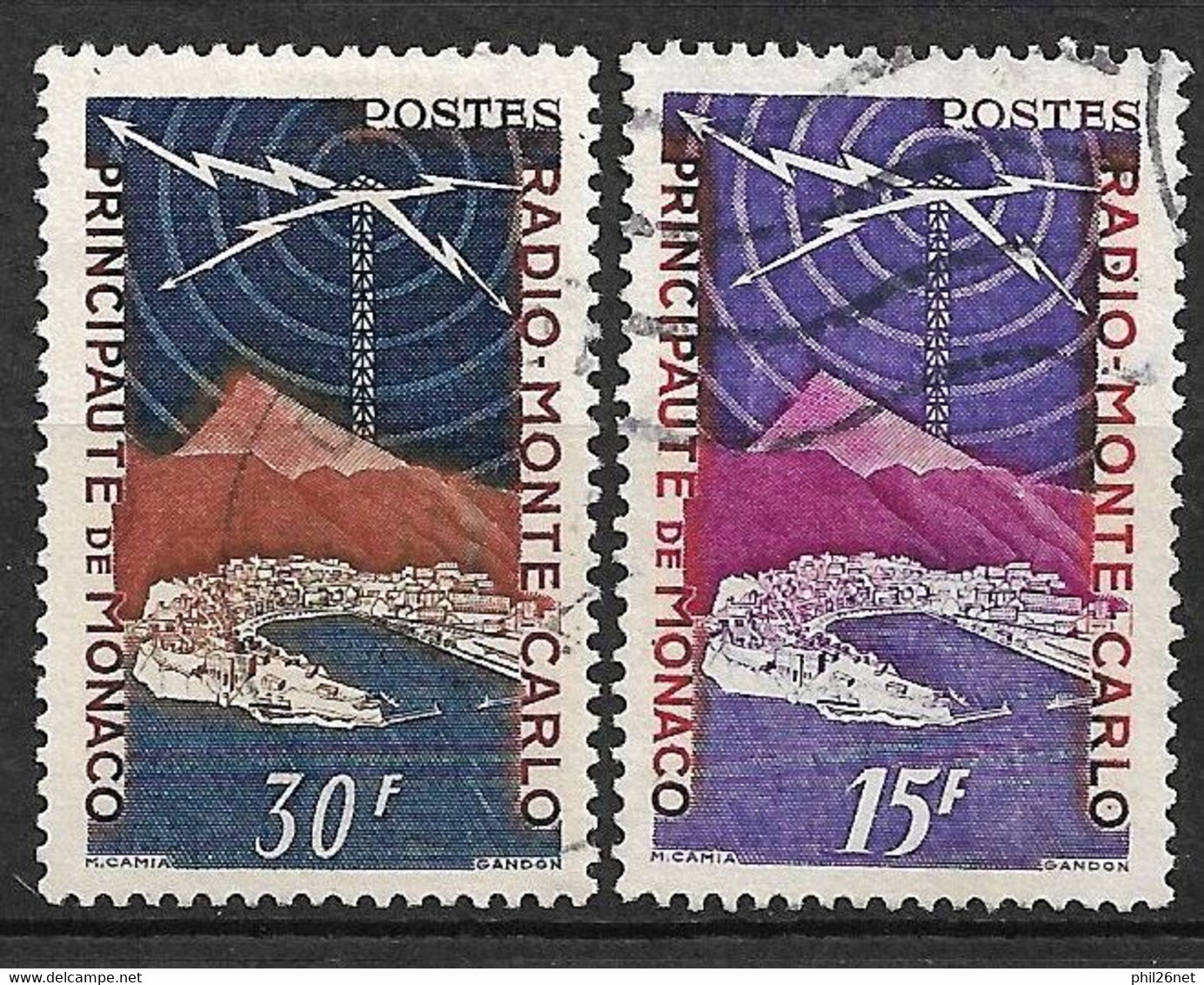 Monaco N°  377 Et 378   Oblitérés    B/TB    - Used Stamps