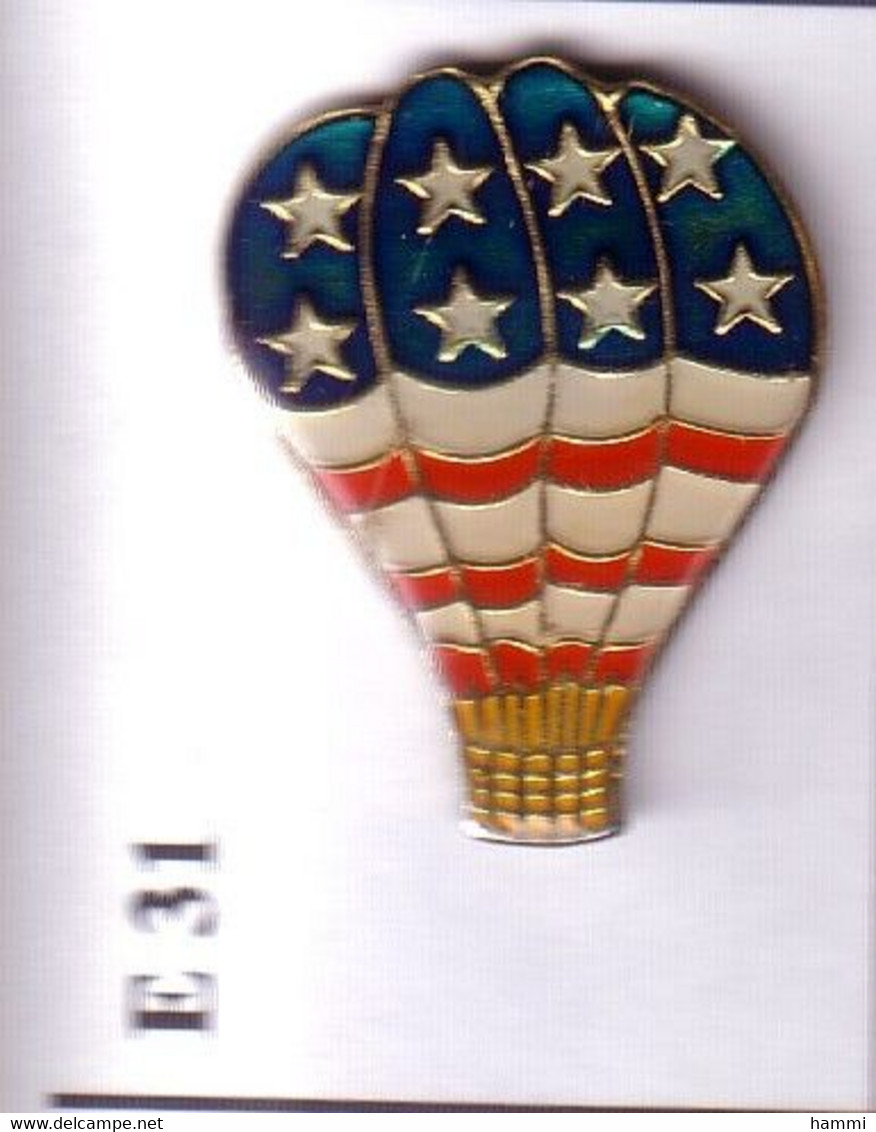 E31 Pin's MONTGOLFIERE BALLOON  USA Achat Immédiat - Montgolfières