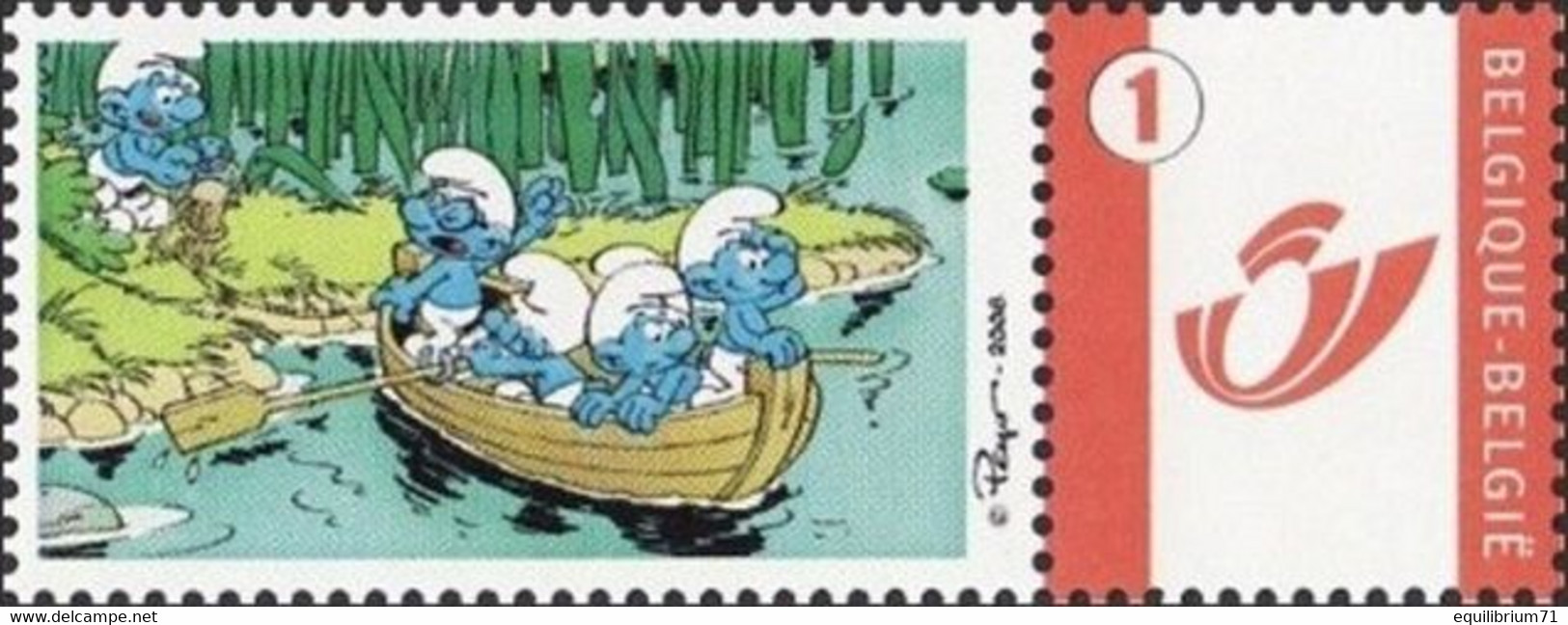 DUOSTAMP** / MY STAMP** - 50 ans des Schtroumpfs (2) / 50 jaar De Smurfen (2) - Schlumpf - Smurf, Smurfy