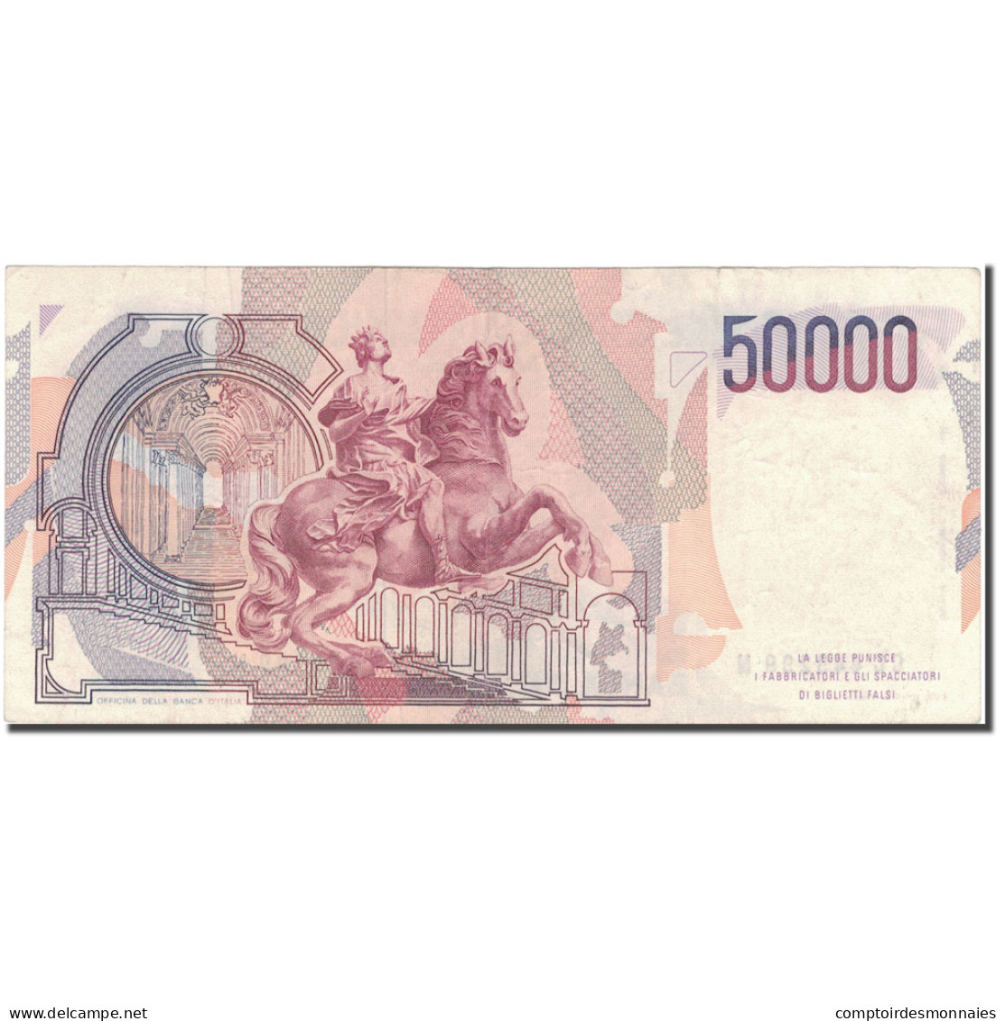 Billet, Italie, 50,000 Lire, 1984, 1984-02-06, KM:113a, TTB - 50000 Liras