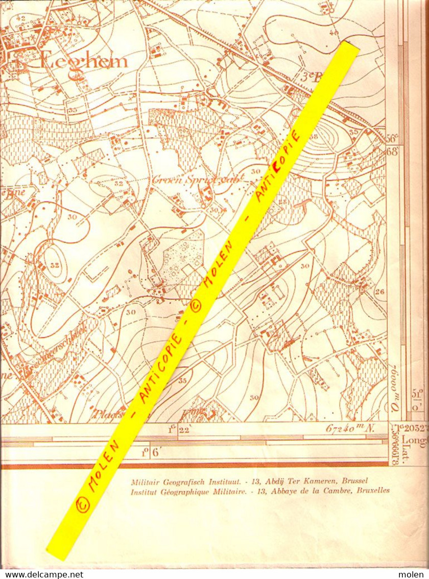 ©1910 STAFKAART 1/10000 WINGENE ZWEVEZELE KOOLSKAMP EGEM EGEMKAPEL WULFHOEK OUMUNKE PEERSTALLE ZESWEGE RUDDERVOORDE S216