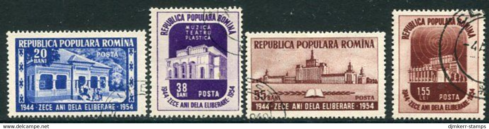 ROMANIA 1954 Overthrow Of Fascist Regime Used,  Michel 1484-87 - Usati