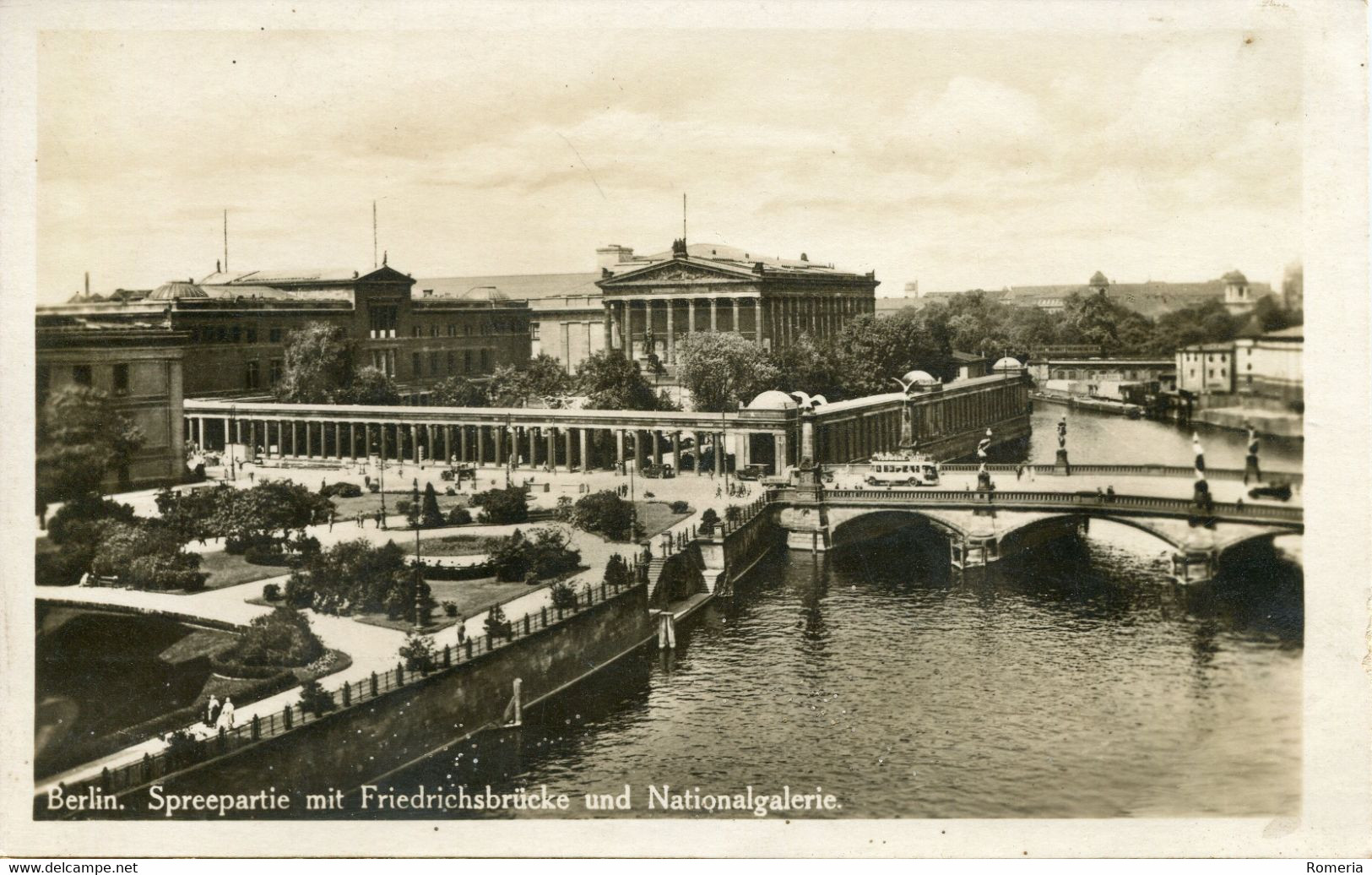 Allemagne - Berlin - Spreepartie Mit Friedrichsbrücke Unt Mationalgalerie - I. W. B. Nº 155 - Friedrichshain