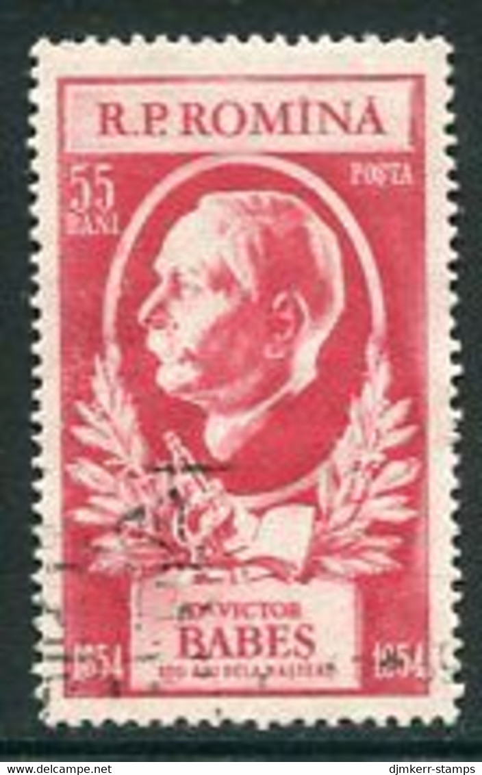 ROMANIA 1954 Babes Centenary Used,  Michel 1479 - Used Stamps