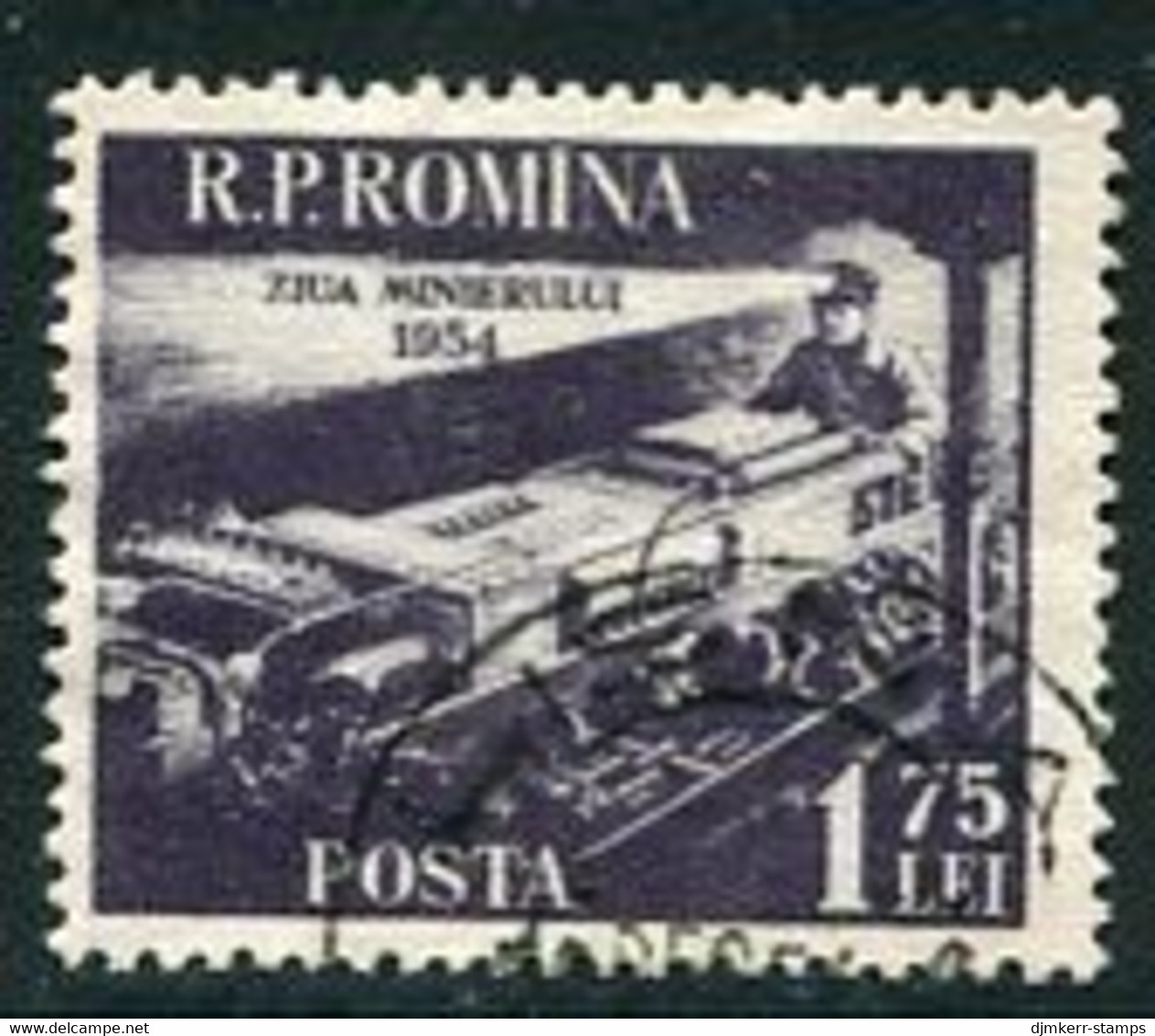 ROMANIA 1954 Miners' Day Used,  Michel 1478 - Used Stamps