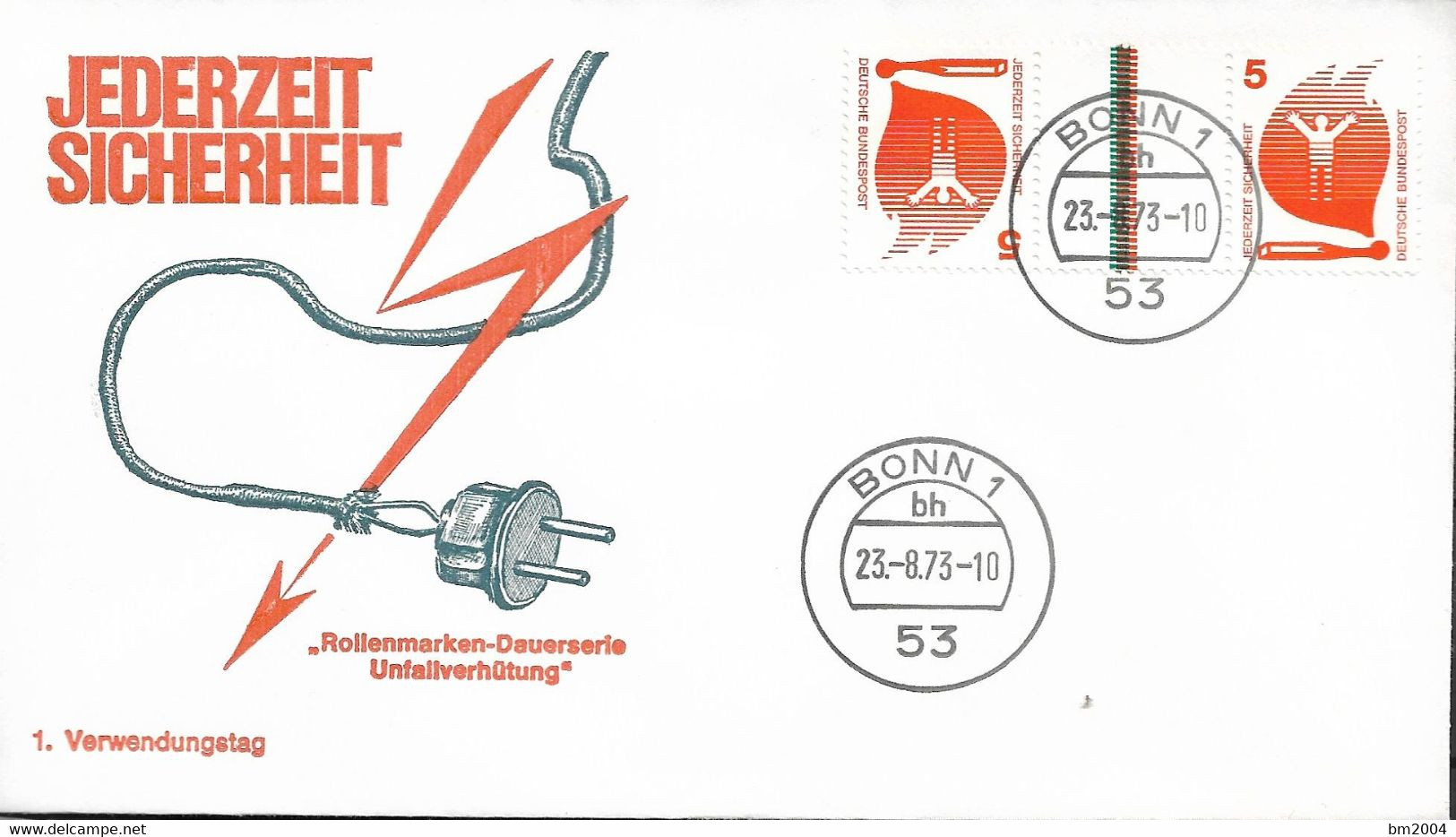 1973  Germany Deutschland  Mi KZ 10 FDC Unfallverhütung - Otros & Sin Clasificación