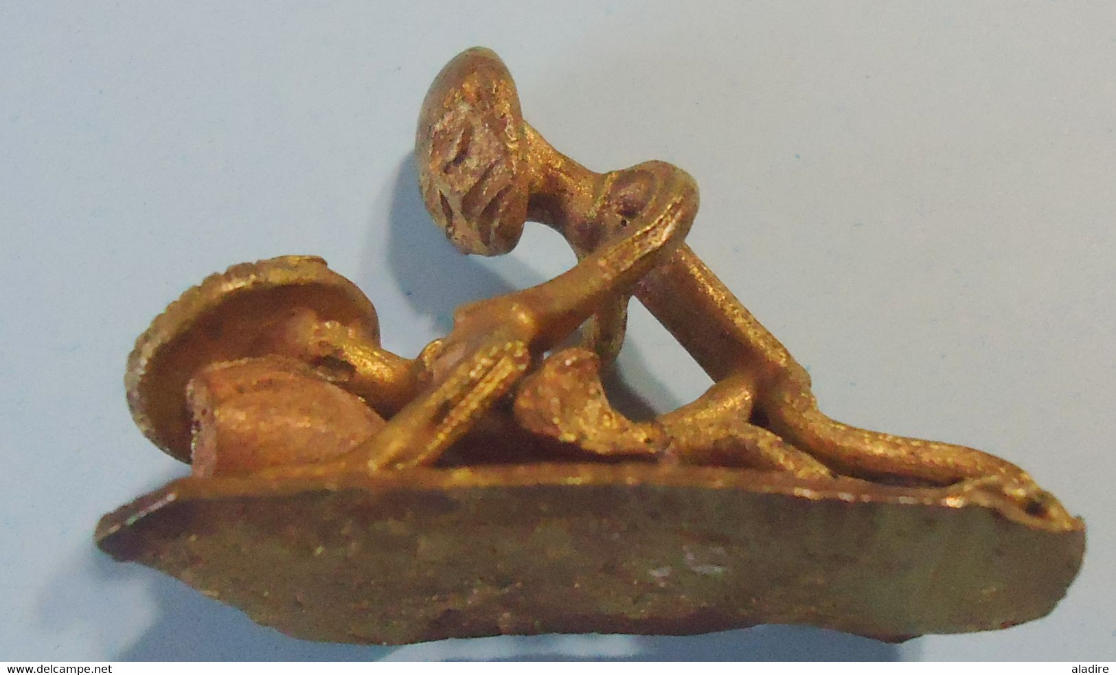 Bêtise 2  - Afrique De L'Ouest - Bronze Cire Perdue - 32 Grammes - 1.13 Oz - Khama Sutra The African Way - African Art