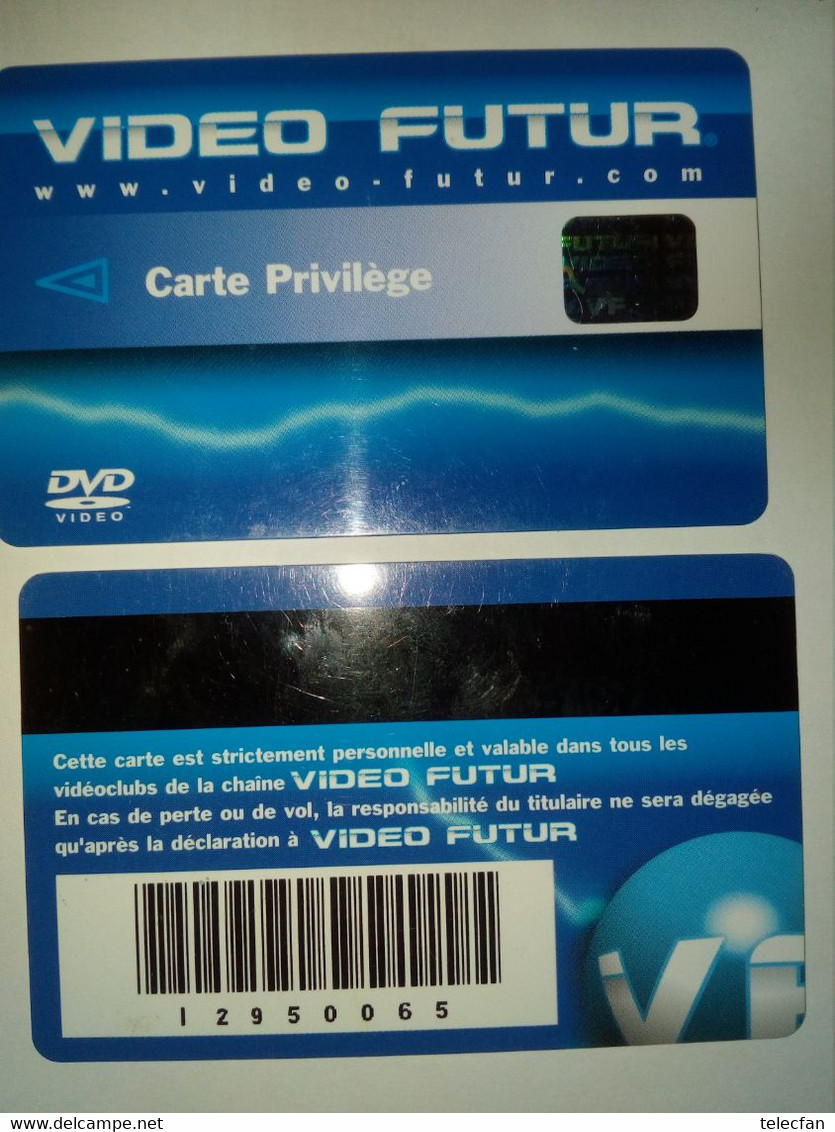 VIDEO FUTUR ABONNEMENT CARTE PRIVILEGE FLECHE BLEUE SUPERBE - Subscription