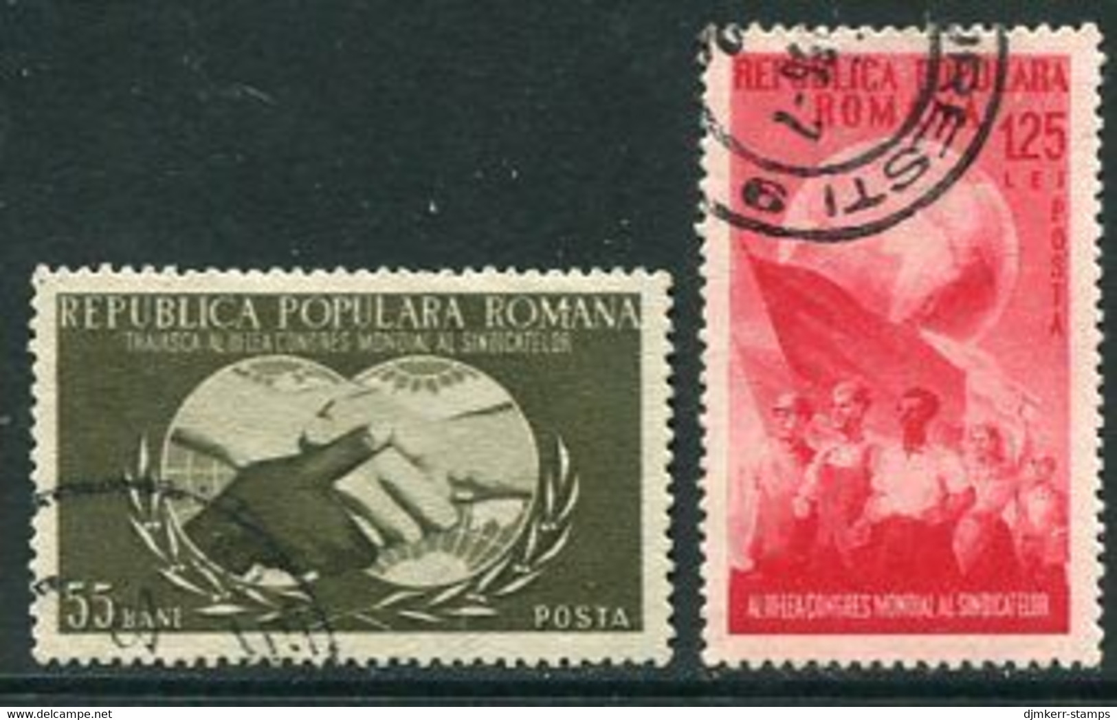 ROMANIA 1953 World TUC Used,  Michel 1456-57 - Used Stamps