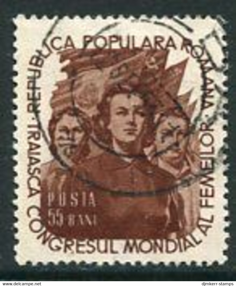 ROMANIA 1953 World Congress Of Women Used.  Michel 1429 - Oblitérés