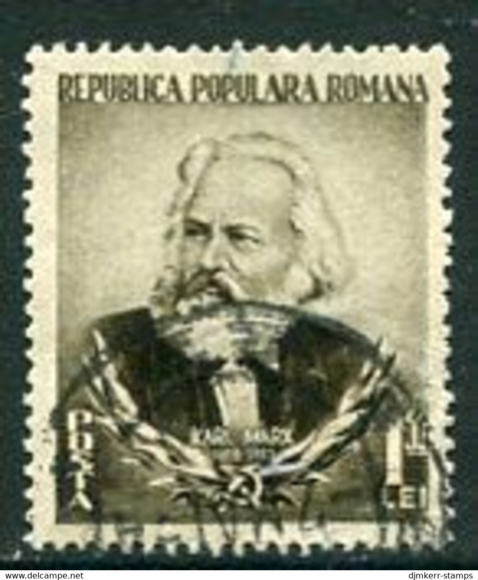 ROMANIA 1953 Marx Anniversary Used.  Michel 1428 - Oblitérés