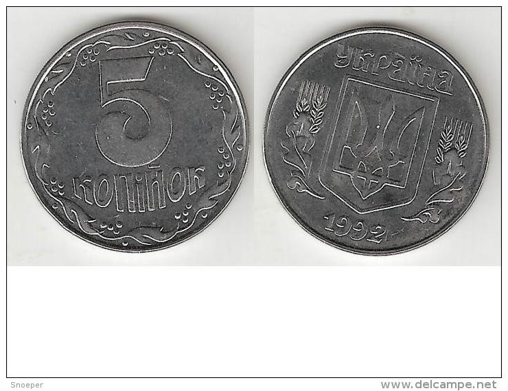 Ukraine 5 Kopyka 1992  Km 7  Unc - Ukraine