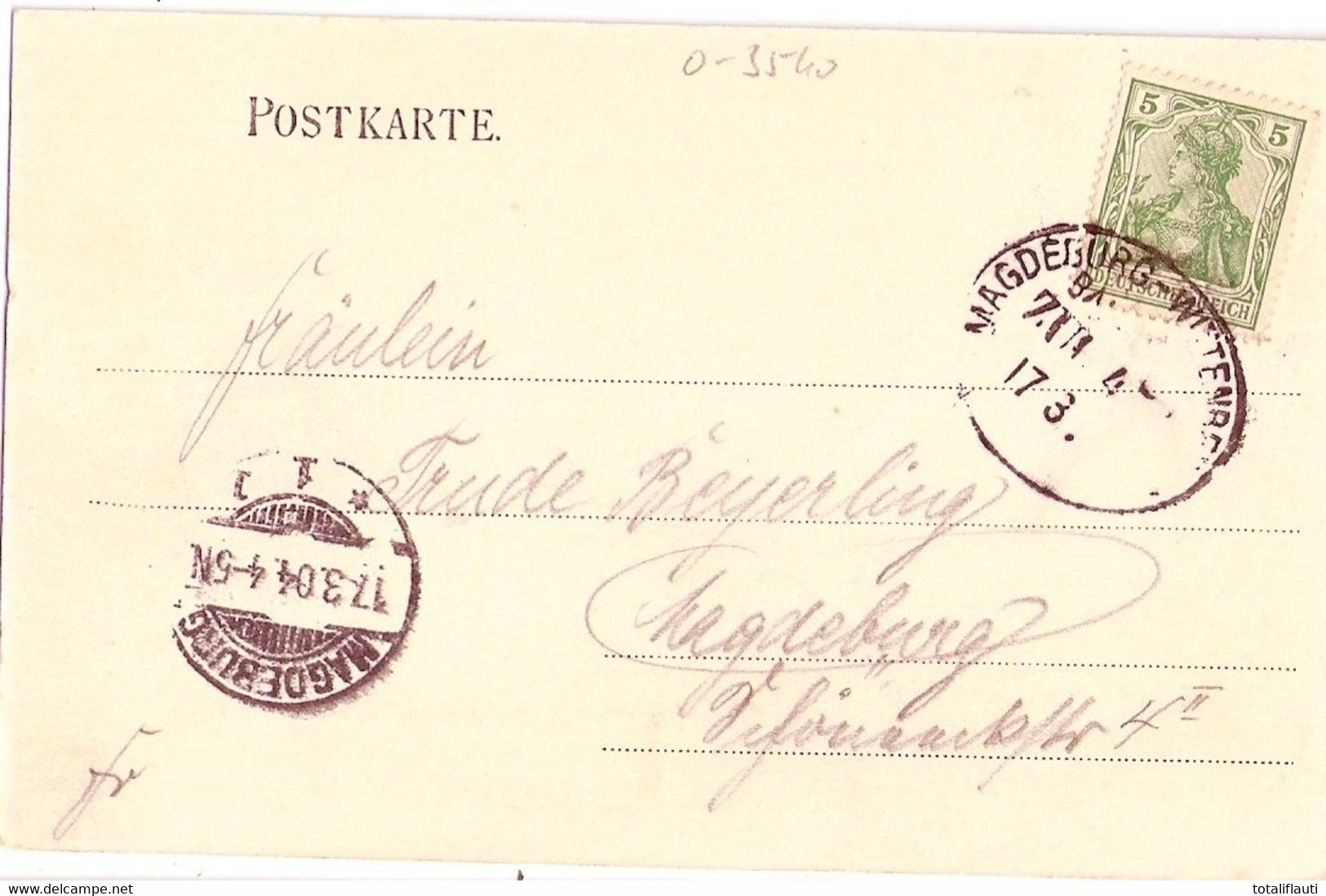 OSTERBURG Altmark Seehäuserthor U Wassermühle Belebt Pferde Kutsche BahnPost MAGDEBURG - WITTENBERGE 17.3.1904 - Osterburg