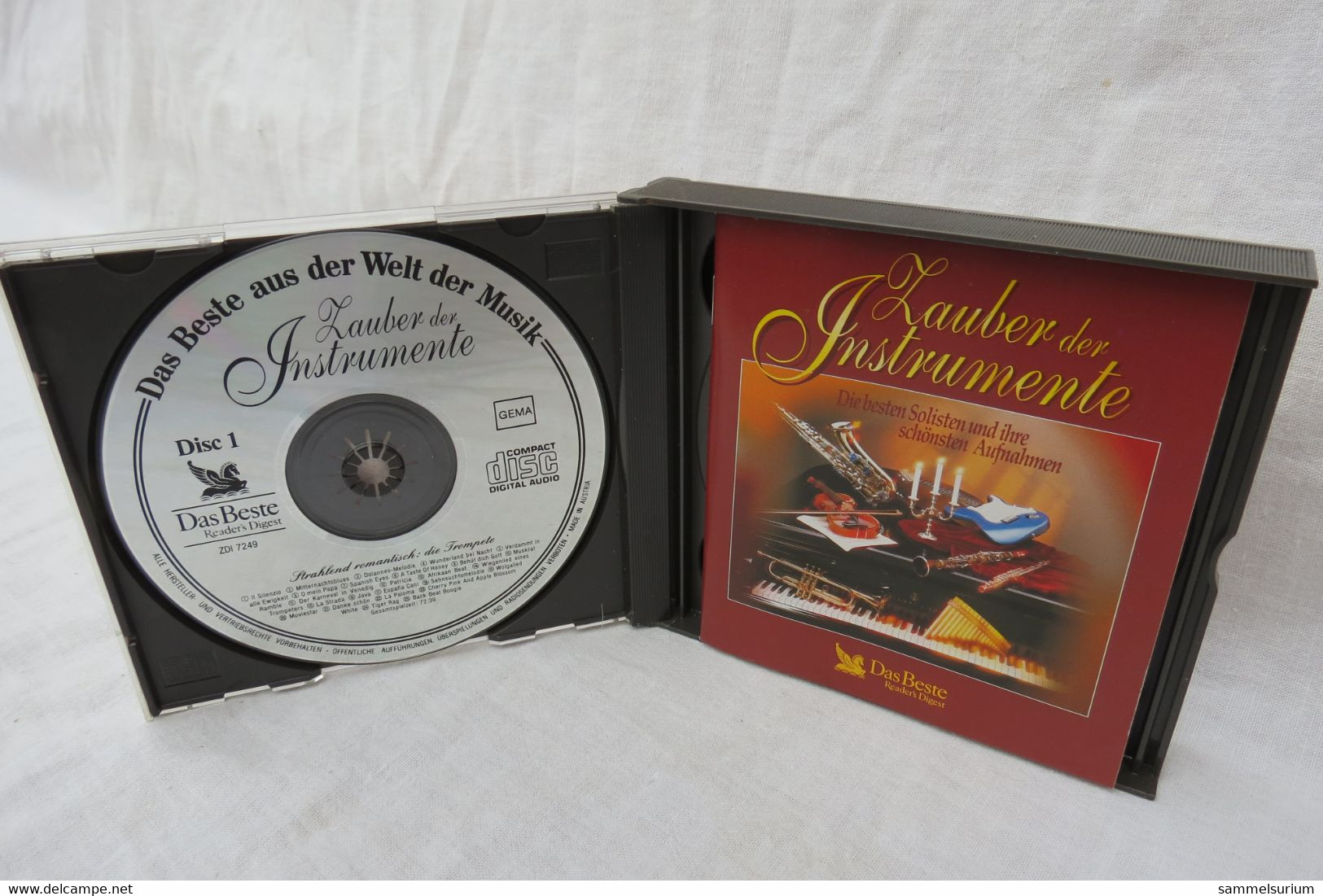 3 CDs "Zauber Der Instrumente" Die Besten Solisten Und Ihre Schönsten Aufnahmen - Instrumentaal