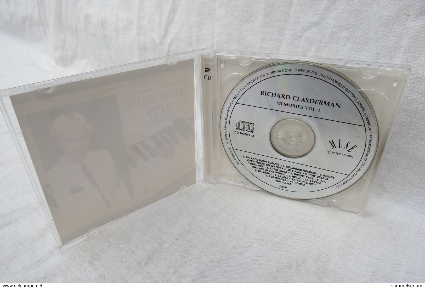 2 CDs "Richard Clayderman" Memories, 28 Melodies - Instrumental