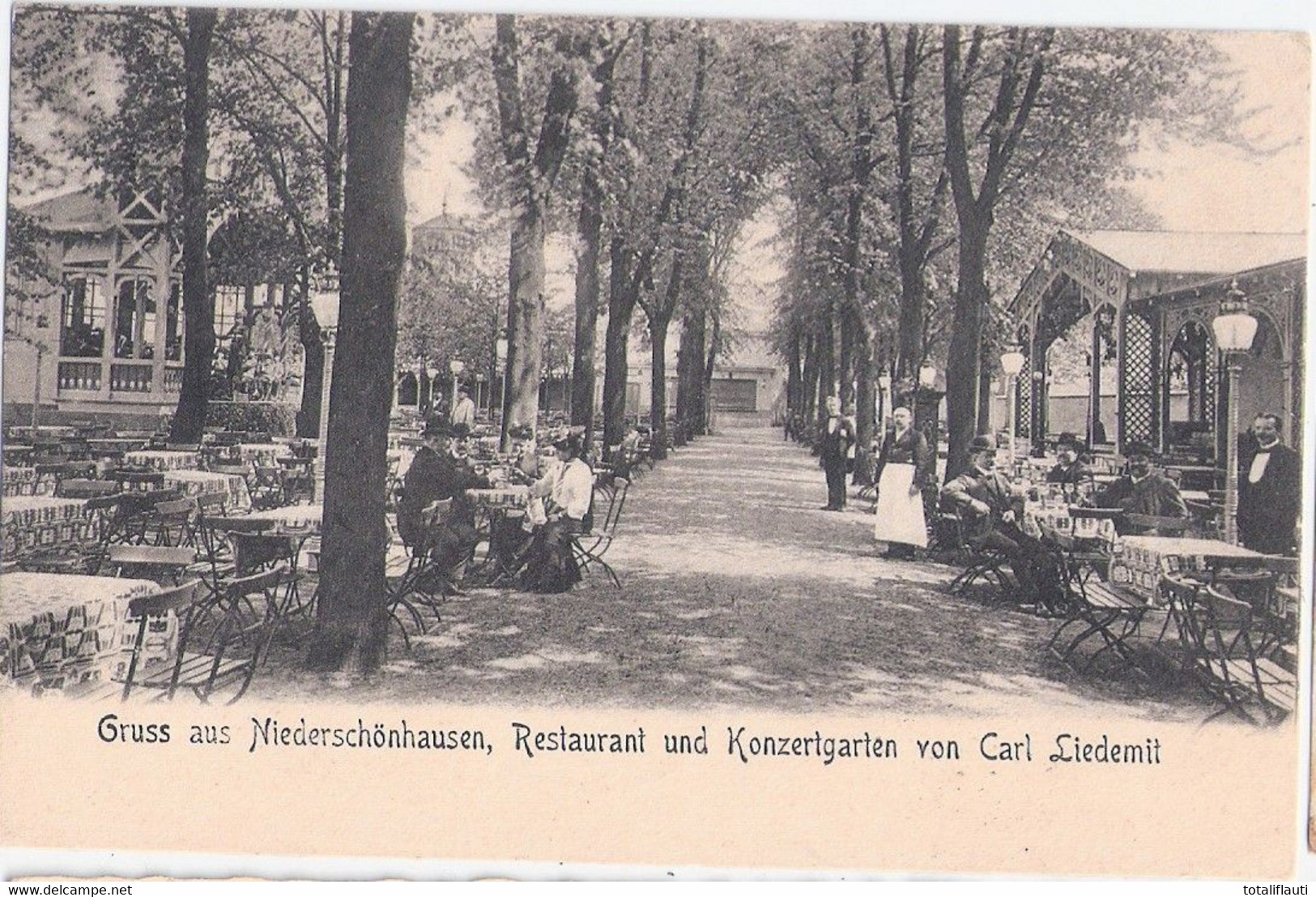 BERLIN NIEDER SCHÖNHAUSEN Restaurant Konzertgarten Carl Lidemil Belebt 25.6.1906 Gelaufen - Hohenschönhausen