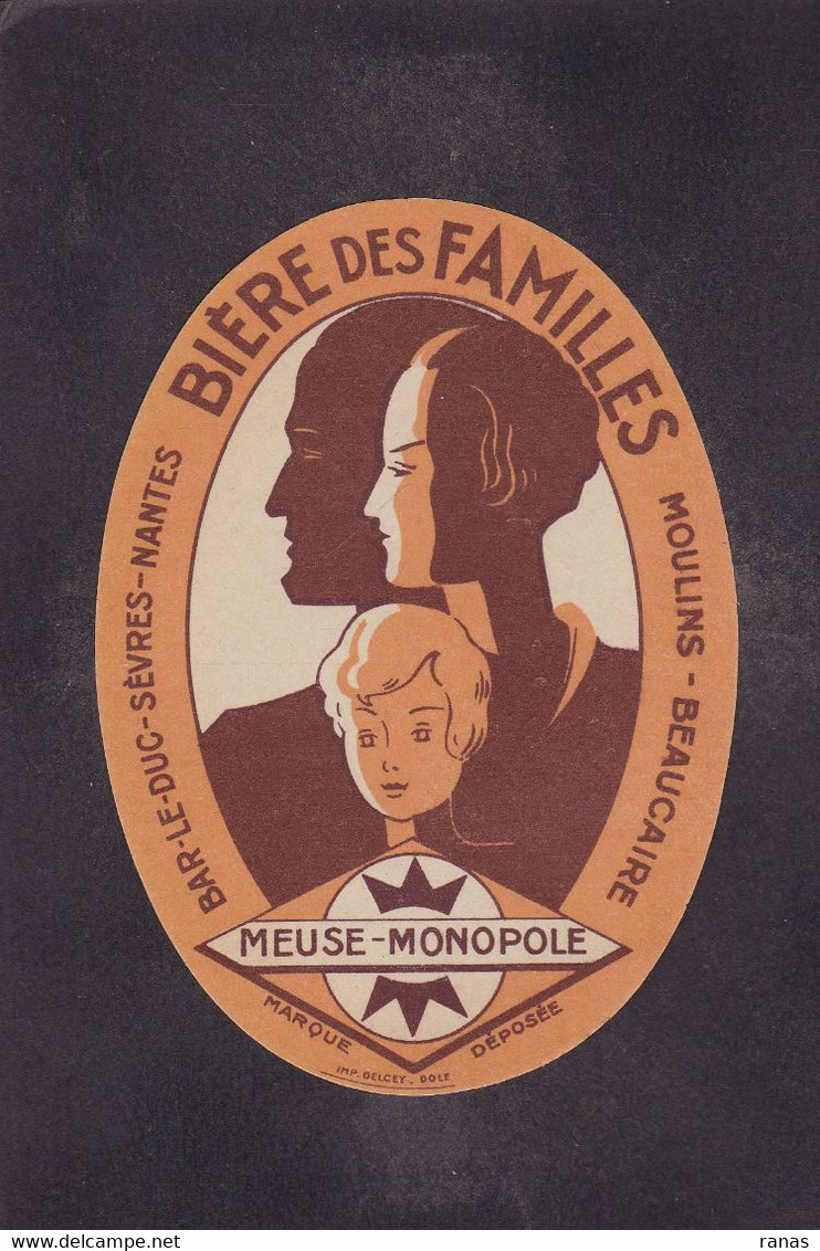 Publicité étiquette Bière Beer Publicitaire Réclame Meuse Monopole Beaucaire 8 X 11 - Werbung