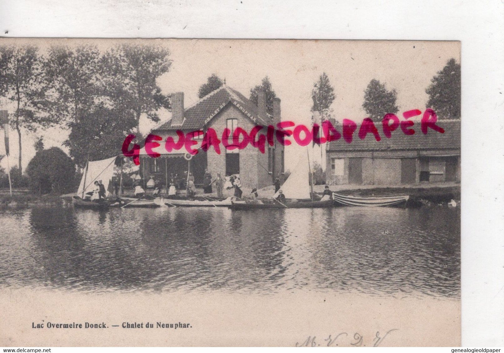 BELGIQUE- LAC OVERMEIRE DONCK- CHALET DU NENUPHAR-FLANDRE ORIENTALE BERLARE- CARTE PRECURSEUR H. VAN DE PUTTE ANVERS - Berlare