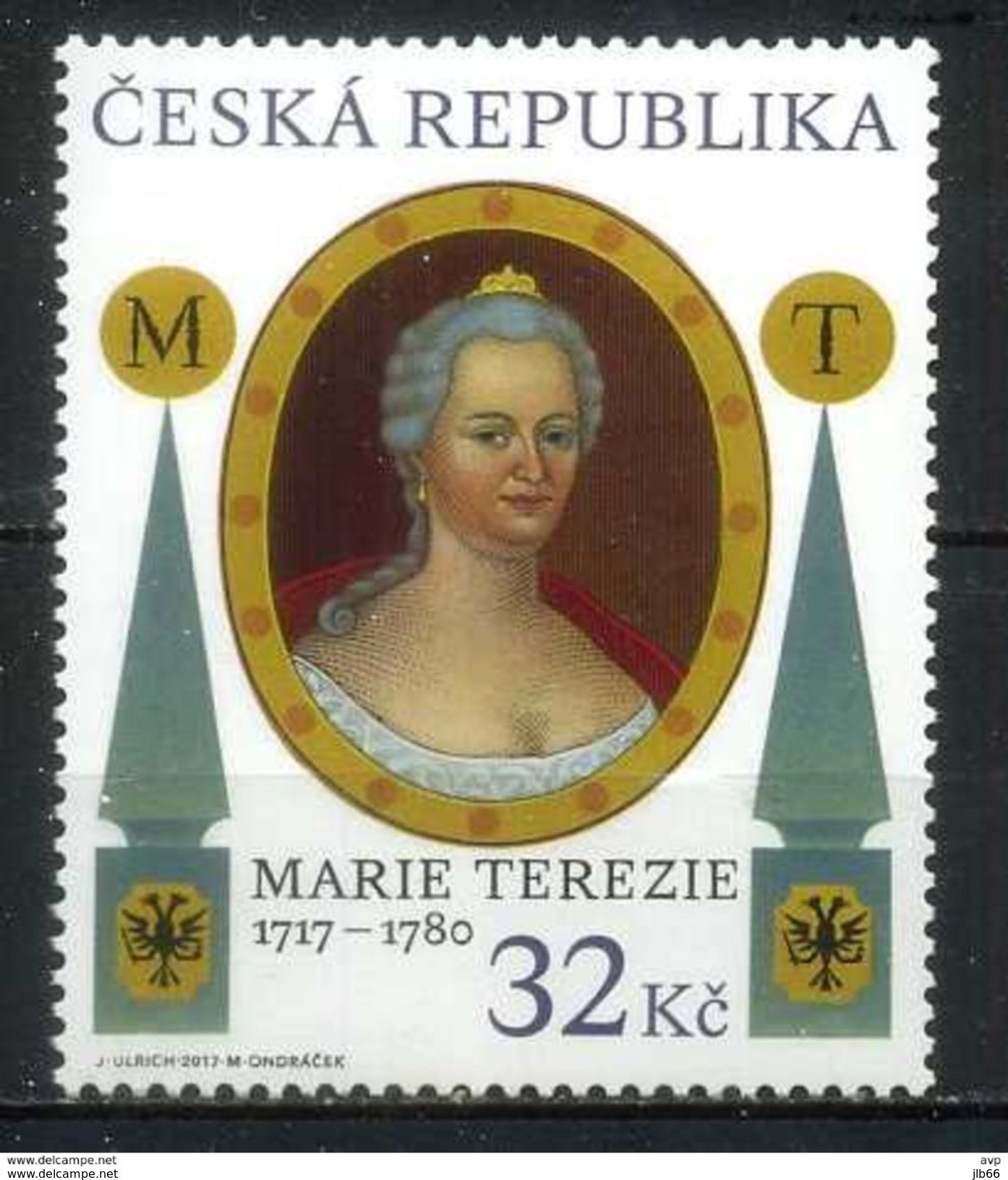 Tchequie 2017 3° Centenaire De La Naissance De L' Impératrice Marie Thérèse D'Autriche, Reine De Bohème (1717-1780) - Ungebraucht