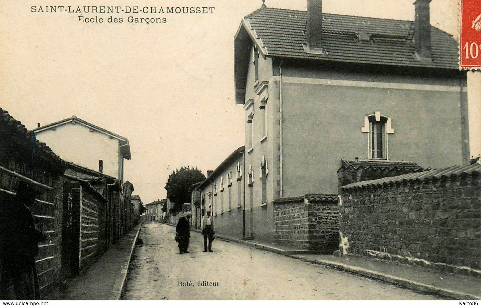 St Laurent De Chamousset * Rue Et école De Garçons - Saint-Laurent-de-Chamousset