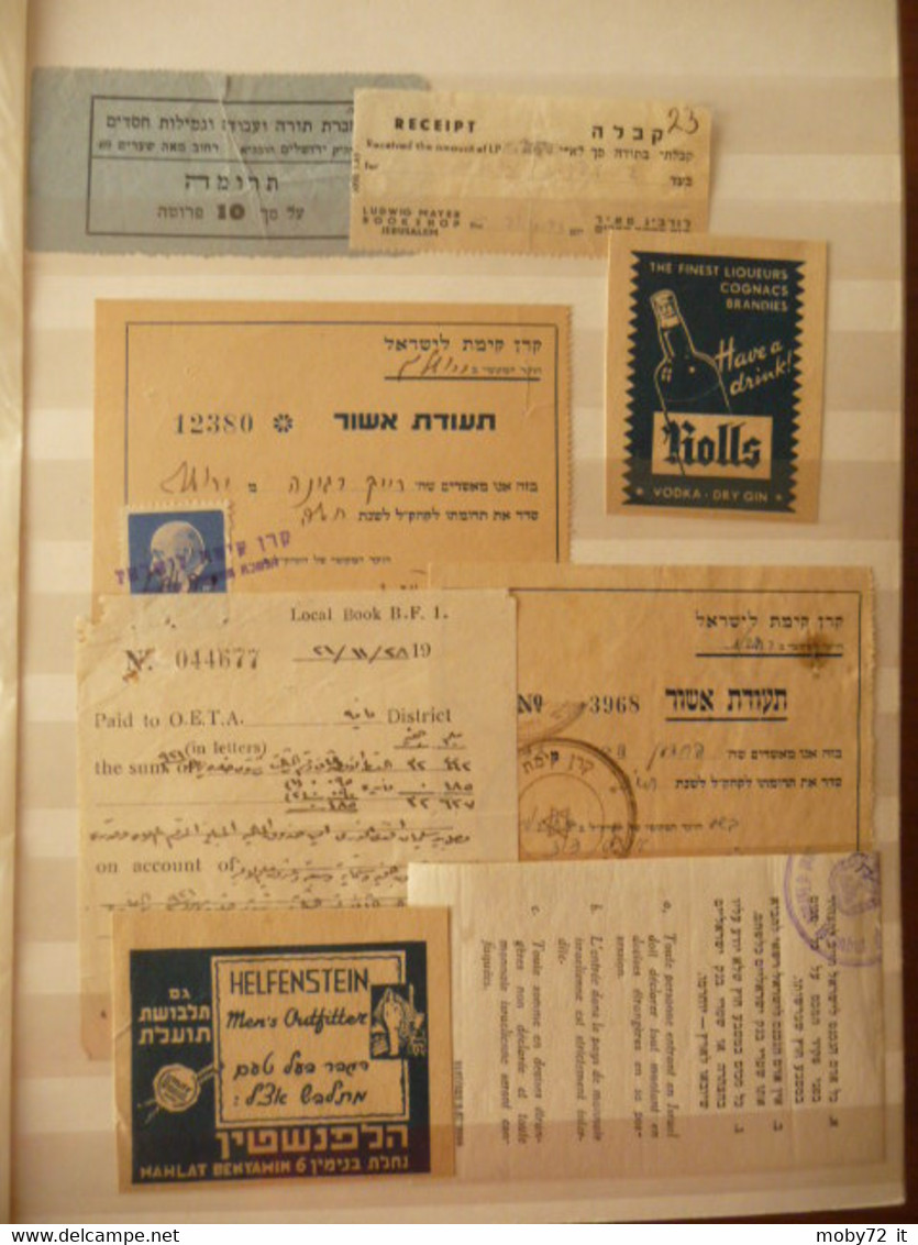 Israele: Accumulo Storia Postale e Documentazione (m198) - 49 pics