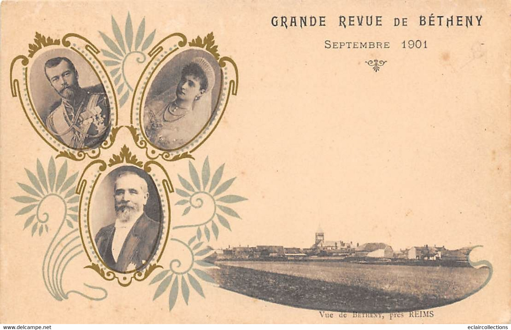 Bétheny         51       Grande Revue 1901: Nicolas II . La Reine Astride .  Paul Doumer          (voir Scan) - Bétheny